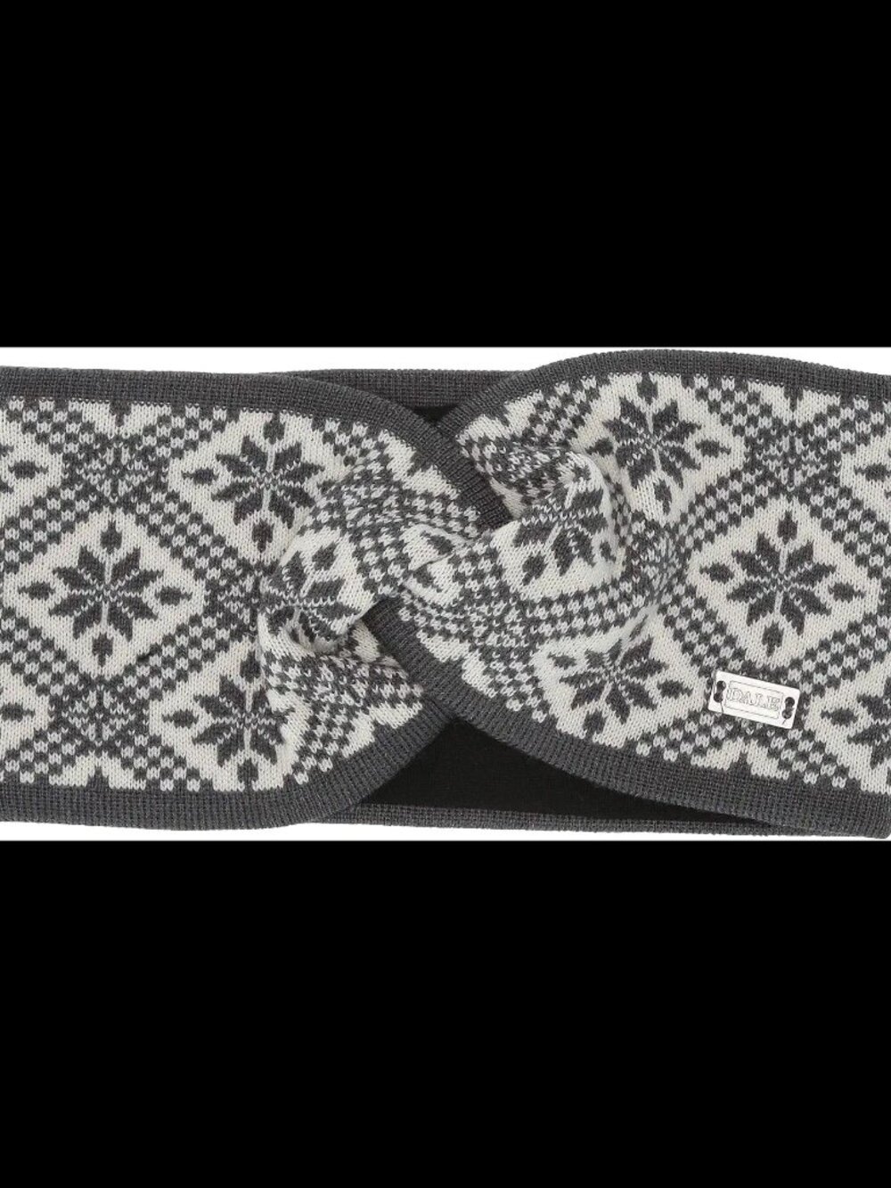 Dale of Norway Christiania 100% Marino Wool Headband Color: Schiefer/Off-White